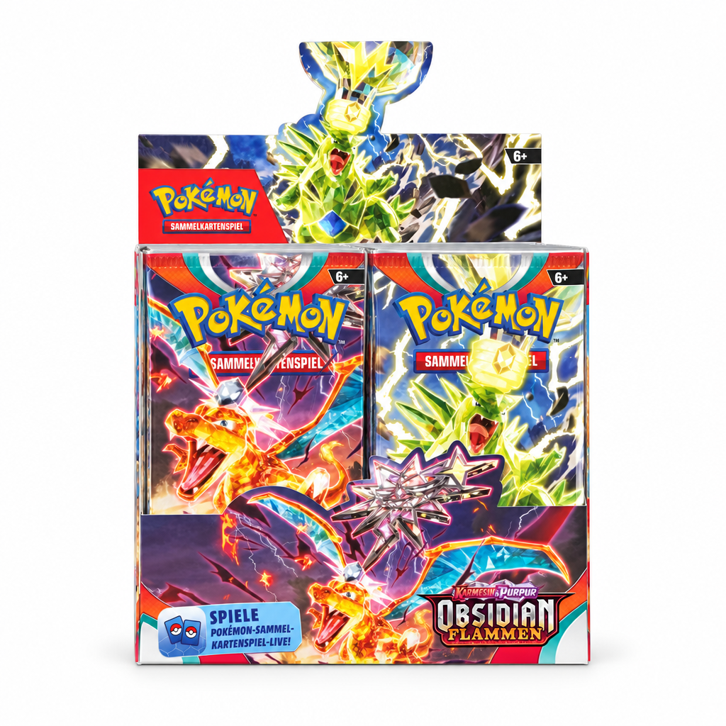 Pokémon Karmesin & Purpur Obsidianflammen Display mit 36 Booster-Packs