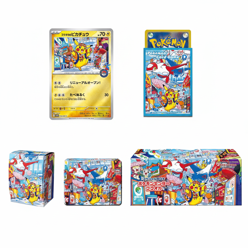 Pokémon Center Special Box Set Fukuoka JPN mit Pikachu Promo – originalversiegelt | Chaseforge