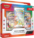 Pokémon Illustrations-Kollektion Erste Partner Serie 2 – Boosterpack mit 3 Promokarten (Johto, Einall oder Galar), 2 Boosterpacks und Stickerbogen, Pokémon-Sammelkartenspiel ab 6 Jahren
