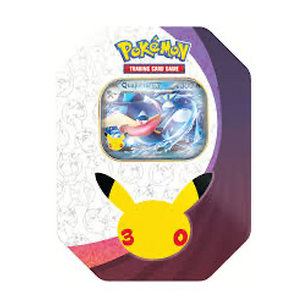 Pokémon 30 Jahre Tin-Box Nacht – Quajutsu-ex Promokarte & 4 Boosterpacks | Chaseforge